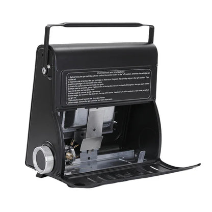 AMZ 1700W 2-in-1 Portable Outdoor Camping Butane Gas Heater Stove Steel Iron Aluminium Metal Manual Application for Travel - Mekamart Australia