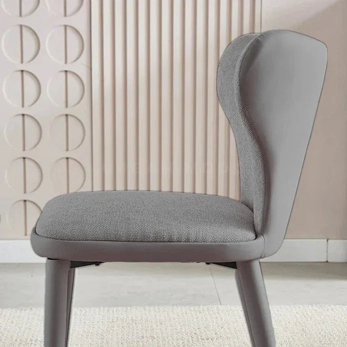 VELLUTO Modern Kitchen Dining Room Chairs Faux Leather Flannel Accent Chairs Metal Vanity Lounge Chair with Back for Living Room Set of 2 (Green) - Mekamart Australia