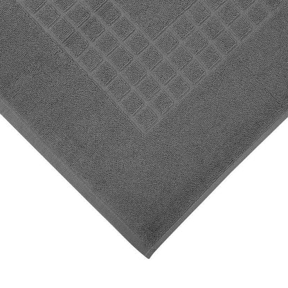 Microfiber Soft Non Slip Bath Mat Check Design (Anthrazit) - Mekamart Australia