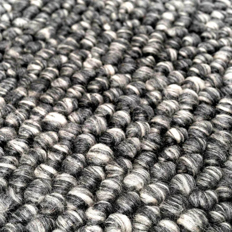 Wool Pebble Charcoal Lifestyle Rug 130x 180 cm - Mekamart Australia