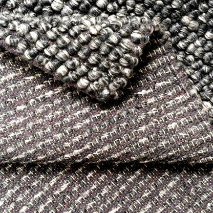 Wool Pebble Charcoal Lifestyle Rug 130x 180 cm - Mekamart Australia