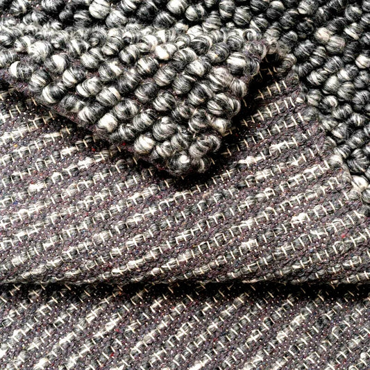 Wool Pebble Charcoal Lifestyle Rug 130x 180 cm - Mekamart Australia