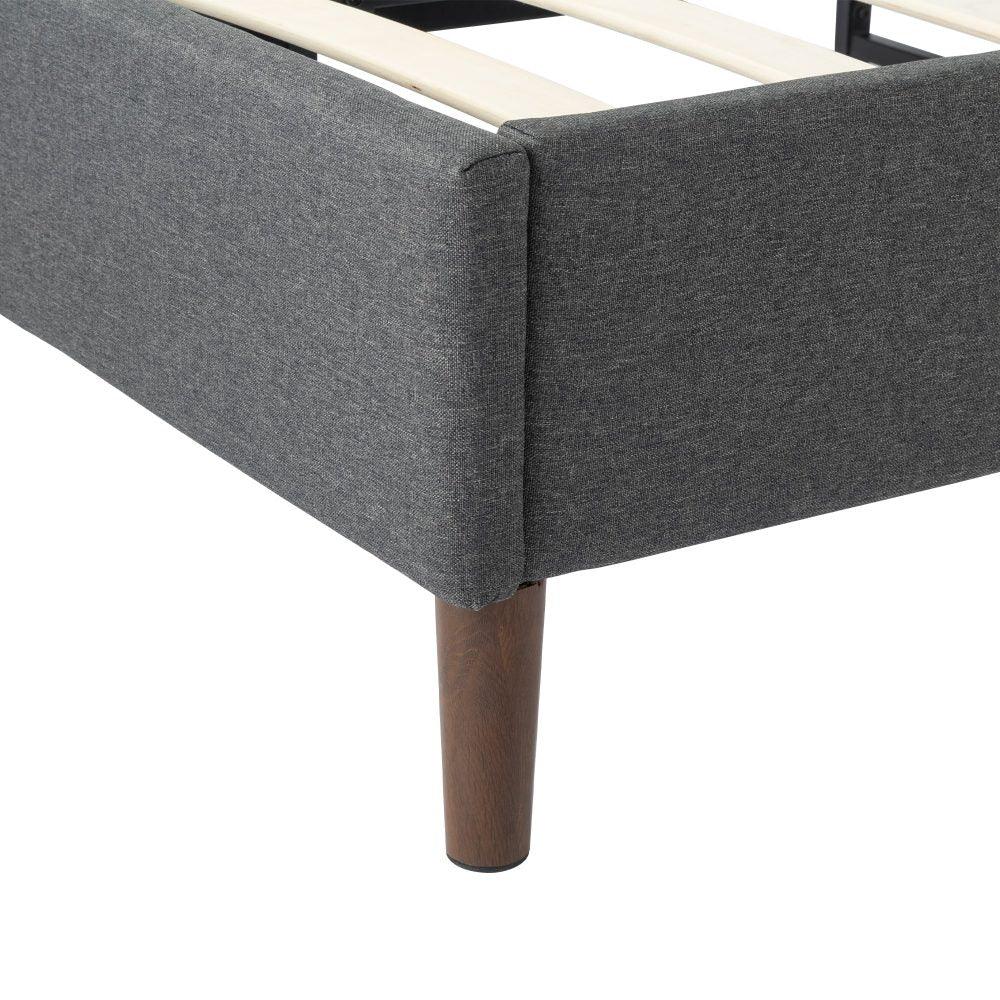 Bed Frame Mattress Foundation (Dark Grey) – Queen - Mekamart Australia