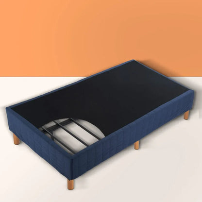 Metal Bed Frame Mattress Foundation Blue – King - Mekamart Australia