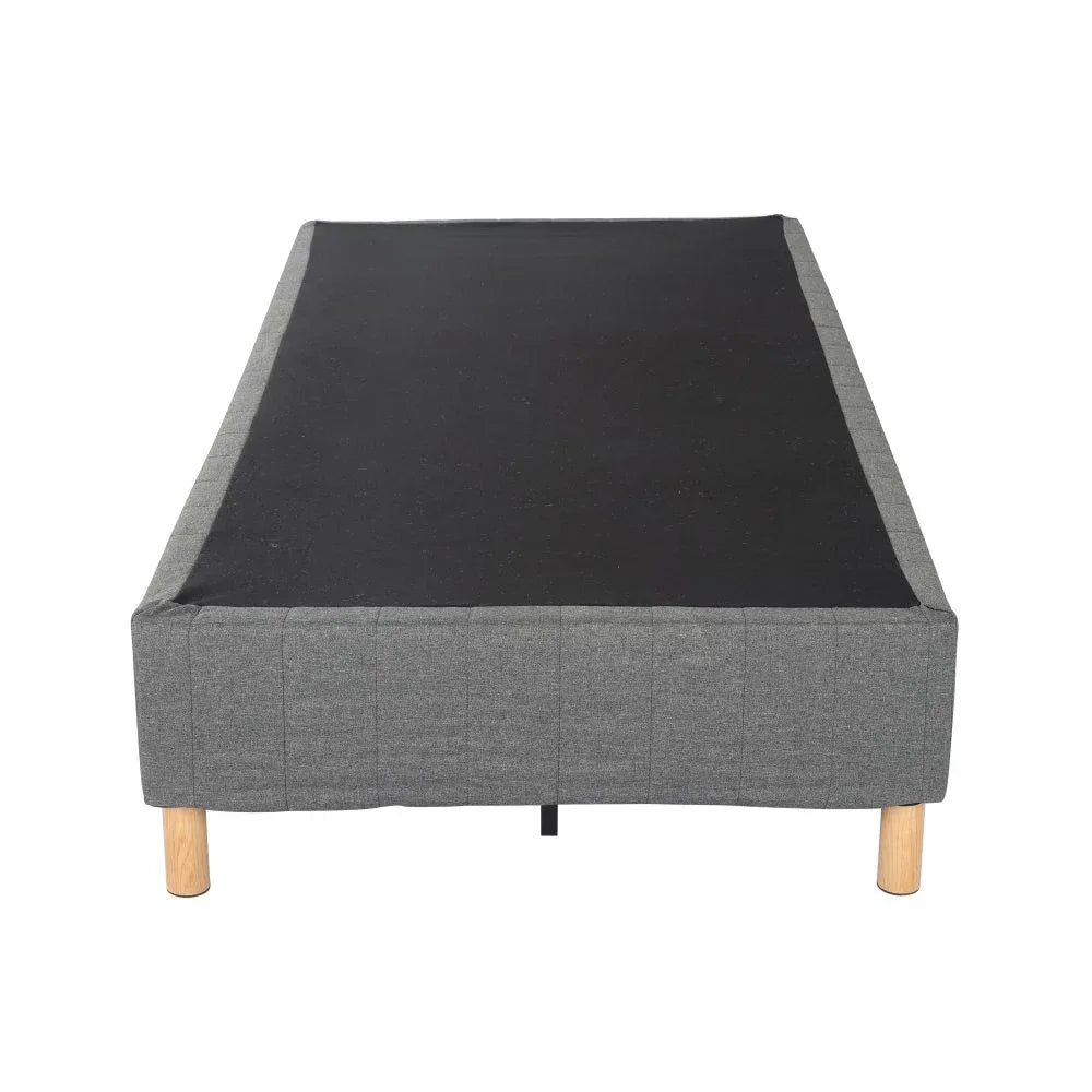 Metal Bedframe Mattress Foundation (Dark Grey) – King - Mekamart Australia