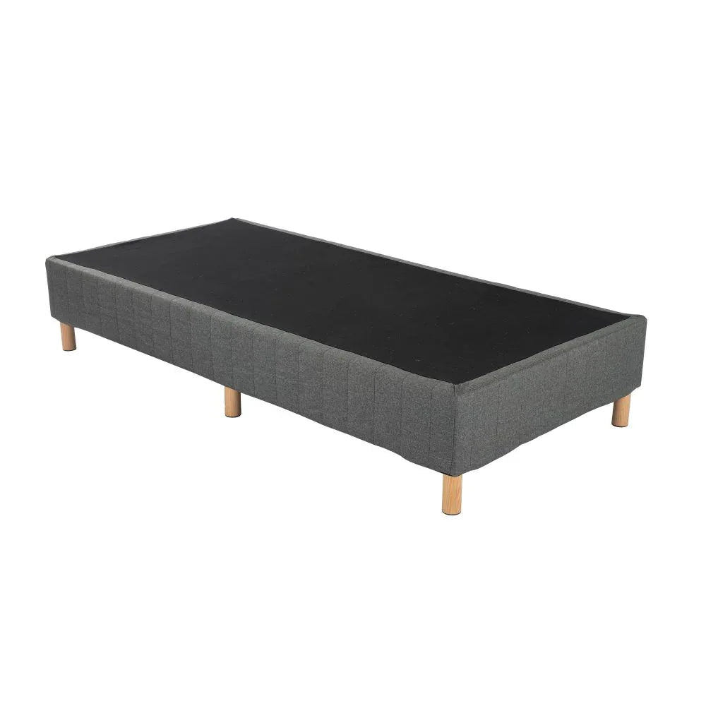 Metal Bedframe Mattress Foundation (Dark Grey) – King - Mekamart Australia