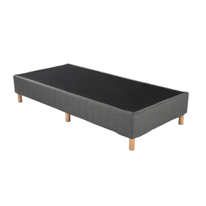 Metal Bedframe Mattress Foundation (Dark Grey) – King - Mekamart Australia