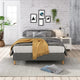 Metal Bedframe Mattress Foundation (Dark Grey) – King - Mekamart Australia