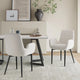 Boucle – teddy Sherpa Fabric Bliss Armrest Dining Chair Ensemble - Mekamart Australia