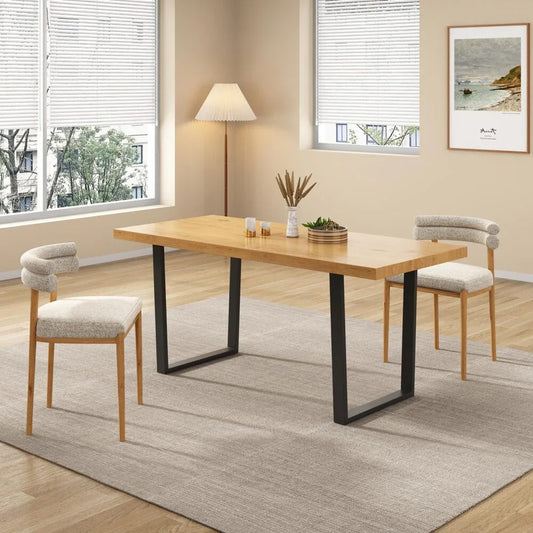 Venice Rectangular Dining Table 170cm Natural - Mekamart Australia