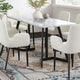 Rectangular Marble-Effect Table - Mekamart Australia