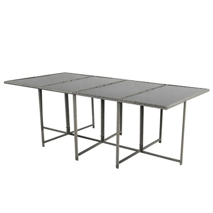 Bali 13PC Outdoor Dining Set-Grey - Mekamart Australia