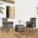 2 Seater PE Rattan Outdoor Furniture Chat Set- Mixed Grey - Mekamart Australia