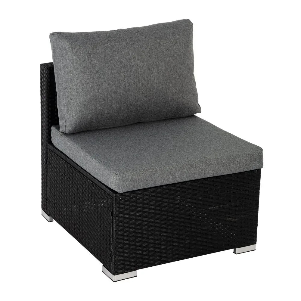 Modular Outdoor Lounge Set-9pcs Sofa, Armchairs and Coffee Table - Mekamart Australia