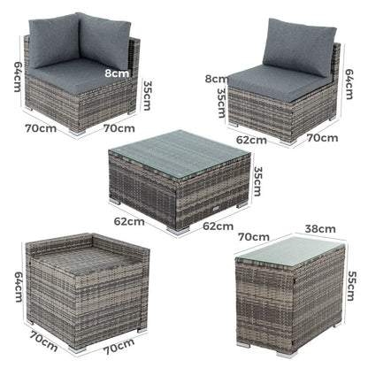 9-Piece Outdoor Setting - Mekamart Australia