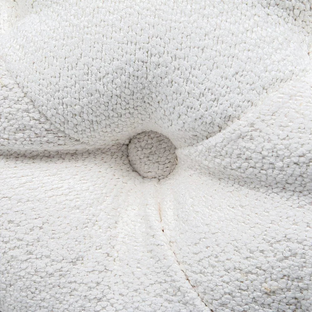 Elsa Tufted Ottoman Beach Boucle White-Rectangular - Mekamart Australia