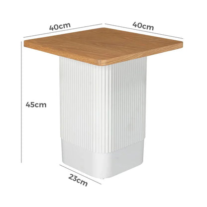 Clara Dusk Natural Side Table - Mekamart Australia
