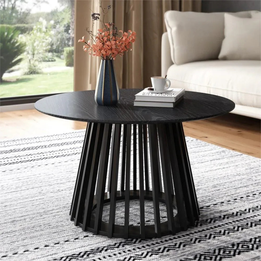 Palmer Slatted Sphere Coffee Table - Mekamart Australia