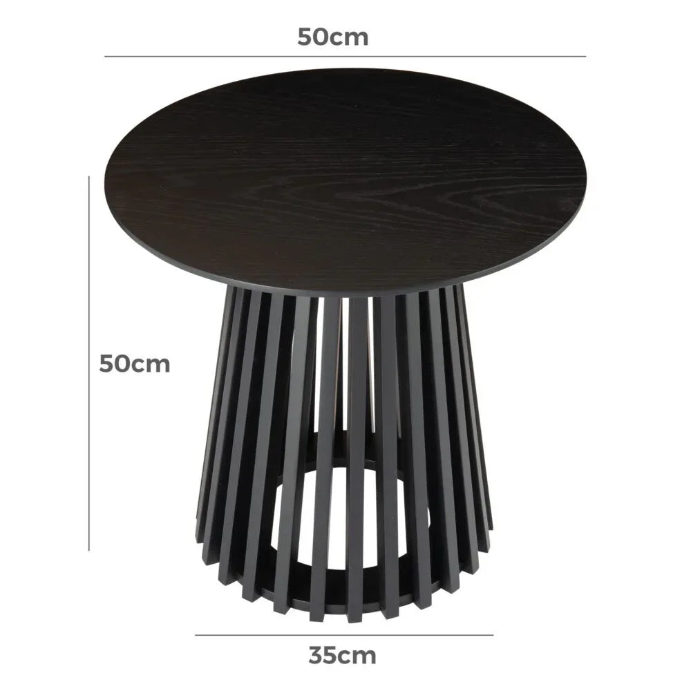 Palmer Charcoal Chic Side Table - Mekamart Australia