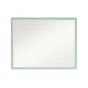 Wall Mirror Rectangular Frame Bathroom 70x90cm Turquoise