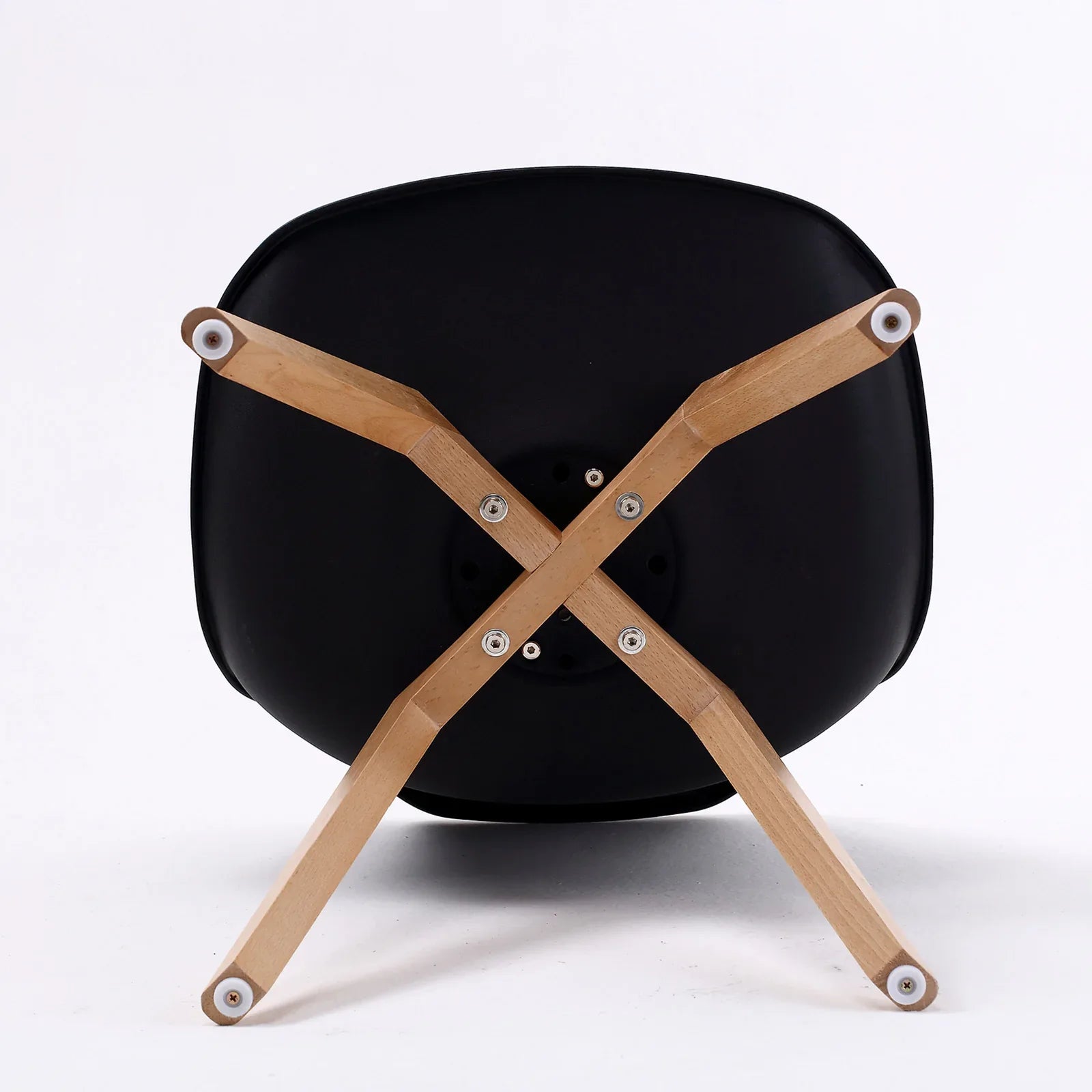 2X Retro Dining Cafe Chair Padded Seat BLACK - Mekamart Australia