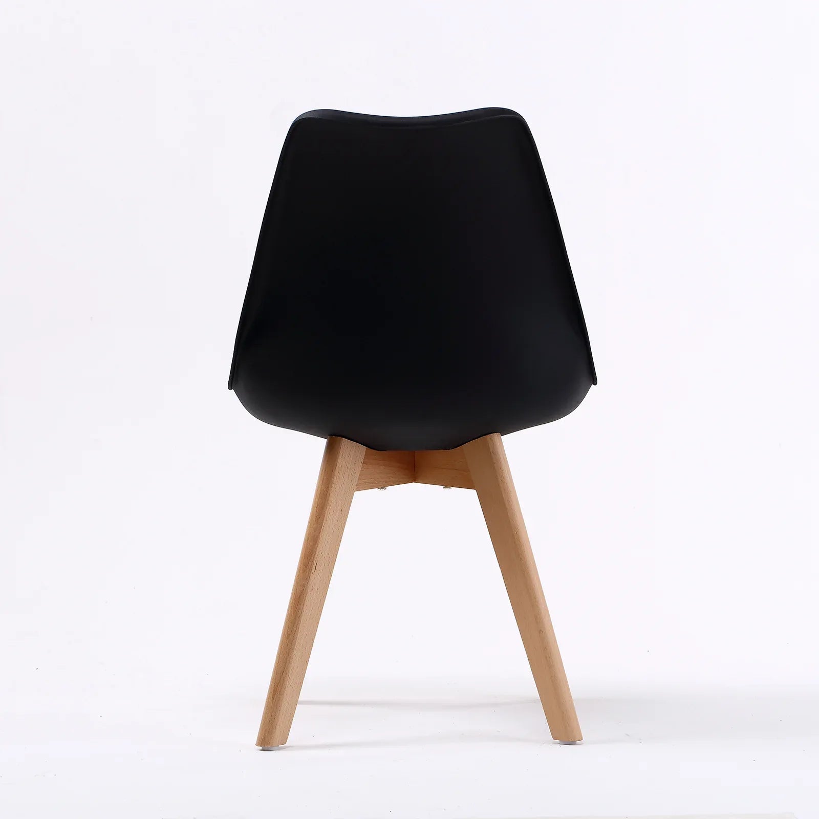 2X Retro Dining Cafe Chair Padded Seat BLACK - Mekamart Australia
