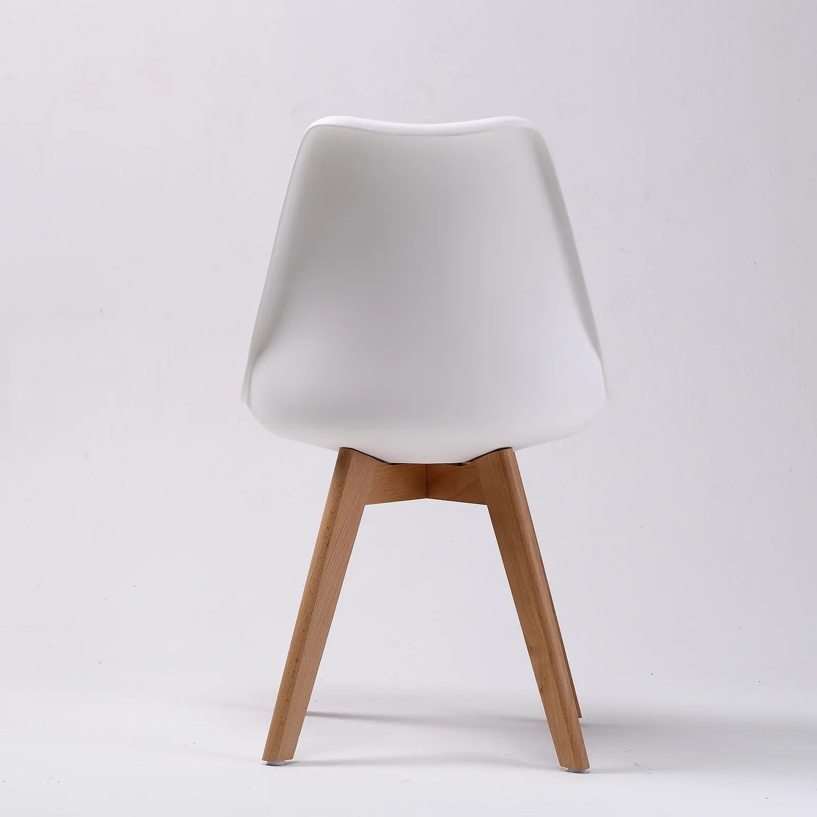 4X Retro Dining Cafe Chair Padded Seat WHITE - Mekamart Australia
