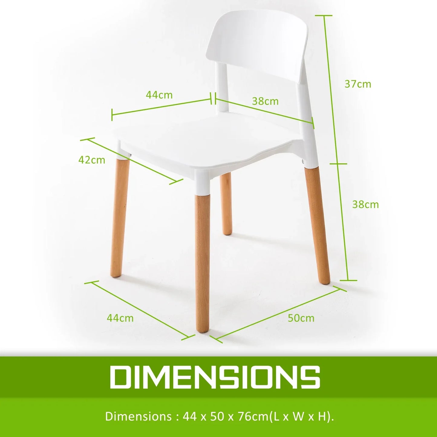 2X Retro Belloch Stackable Dining Cafe Chair WHITE - Mekamart Australia