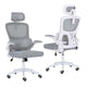 Work Office Chair - Lumber Support, Flip-up Armrest, Adjustable Headrest SITIO - GREY - Mekamart Australia