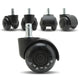 5X 2'' Twin Wheel Office Chair Casters - Slient Smooth, 11x22mm Stem - Mekamart Australia
