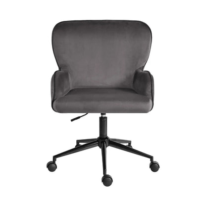 Desk Armchair - Home Office Swivel Chair Adjustable Height Seat PLUME GREY - Mekamart Australia