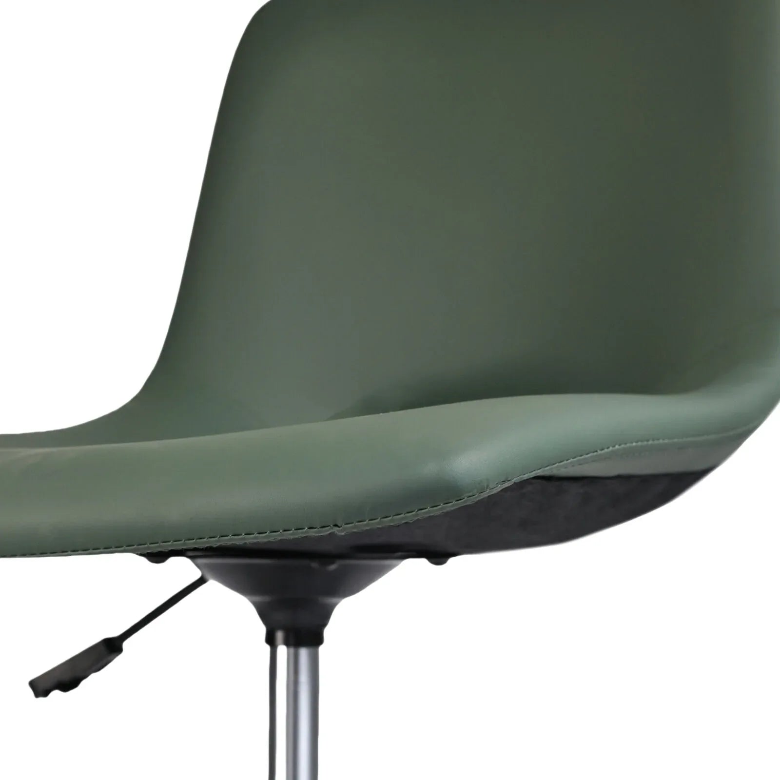 2 Set Office Desk Chair - PU Leather Home Swivel Chair Cut-Out Seat HALO GREEN - Mekamart Australia