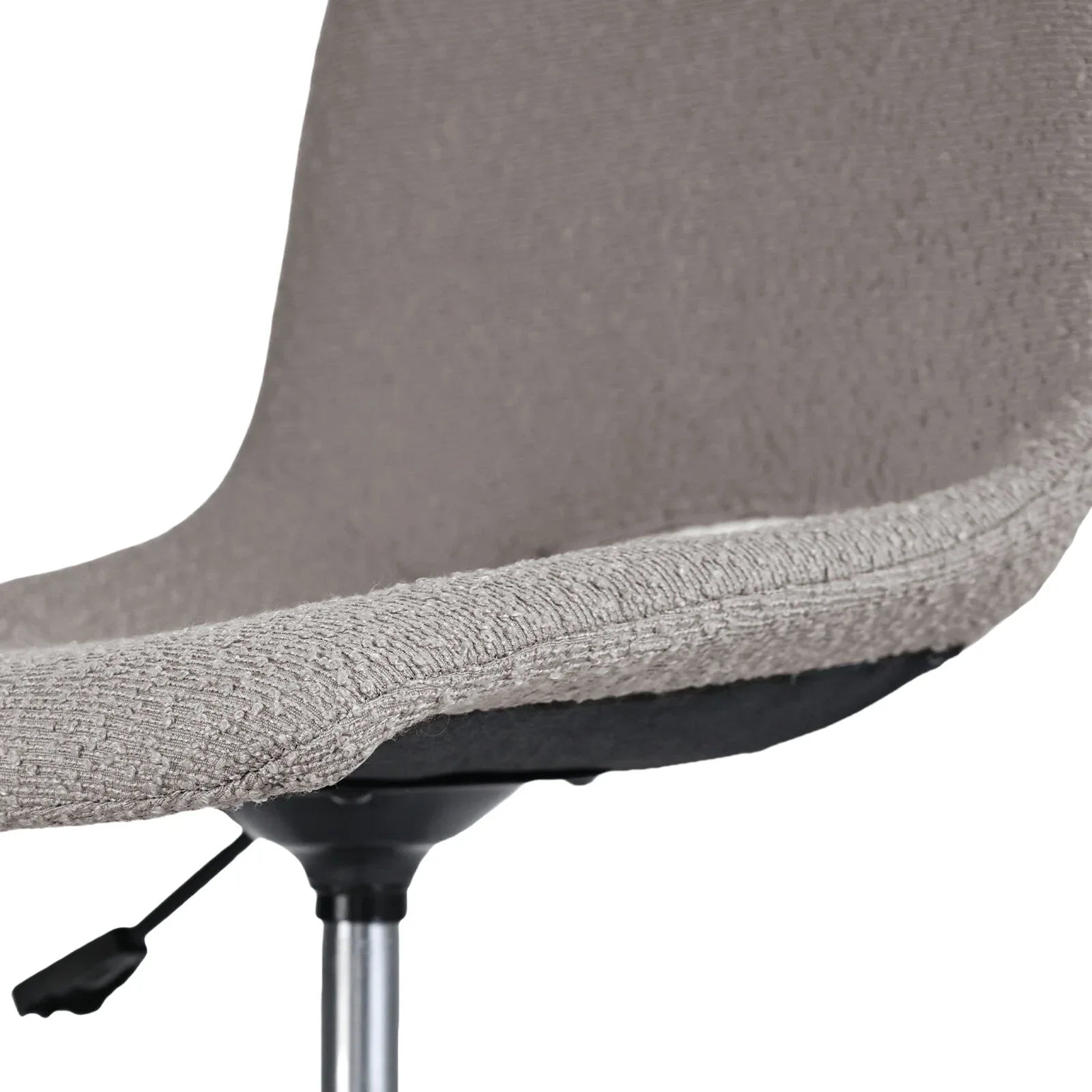 2 Set Office Desk Chair - Loop Yarn Fabric Home Swivel Chair Cut-Out Seat HALO GREY - Mekamart Australia