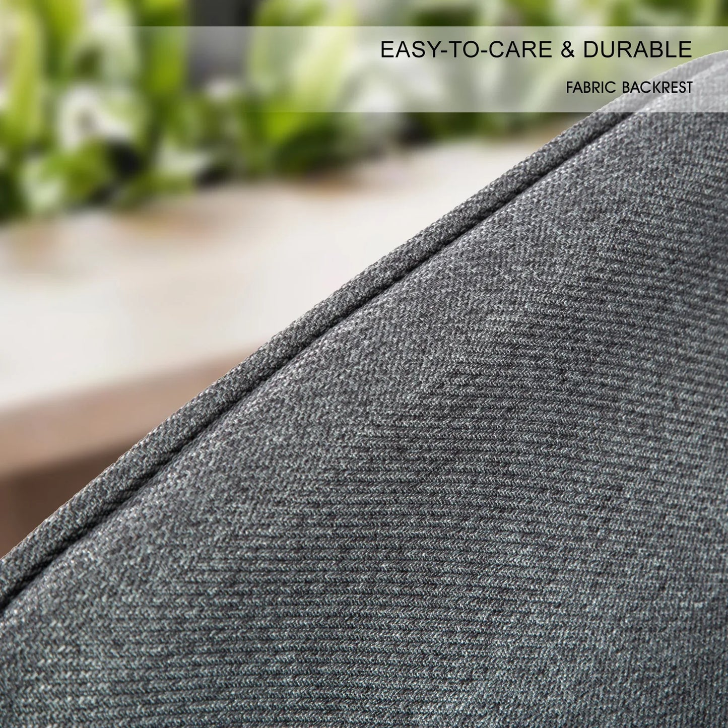 4X Wooden Bar Stool Dining Chair Fabric SOPHIA 74cm GREY - Mekamart Australia