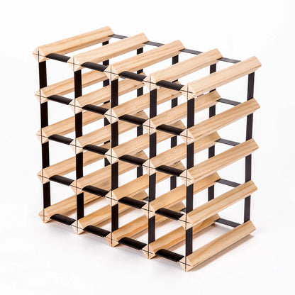 Timber Wine Rack Storage Cellar Organiser 20 Bottle - Mekamart Australia