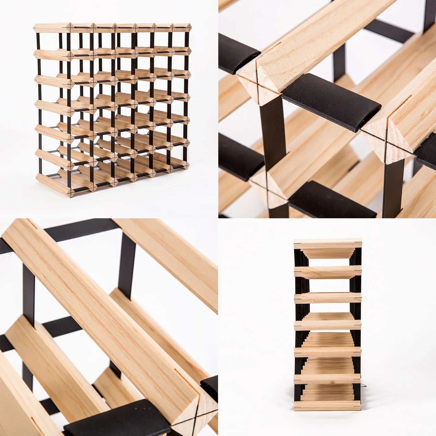Timber Wine Rack Storage Cellar Organiser 42 Bottle - Mekamart Australia