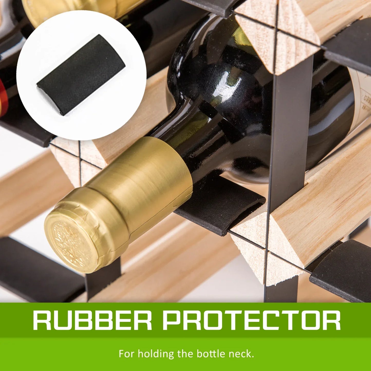 Timber Wine Rack Storage Cellar Organiser 42 Bottle - Mekamart Australia