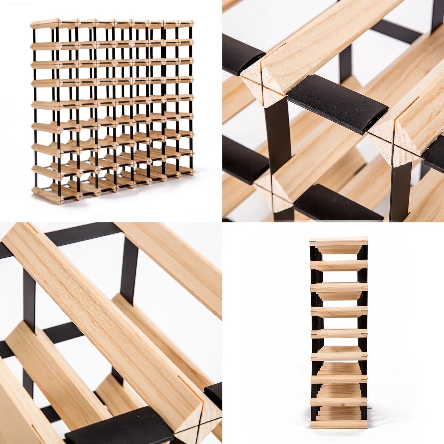 Timber Wine Rack Storage Cellar Organiser 72 Bottle - Mekamart Australia