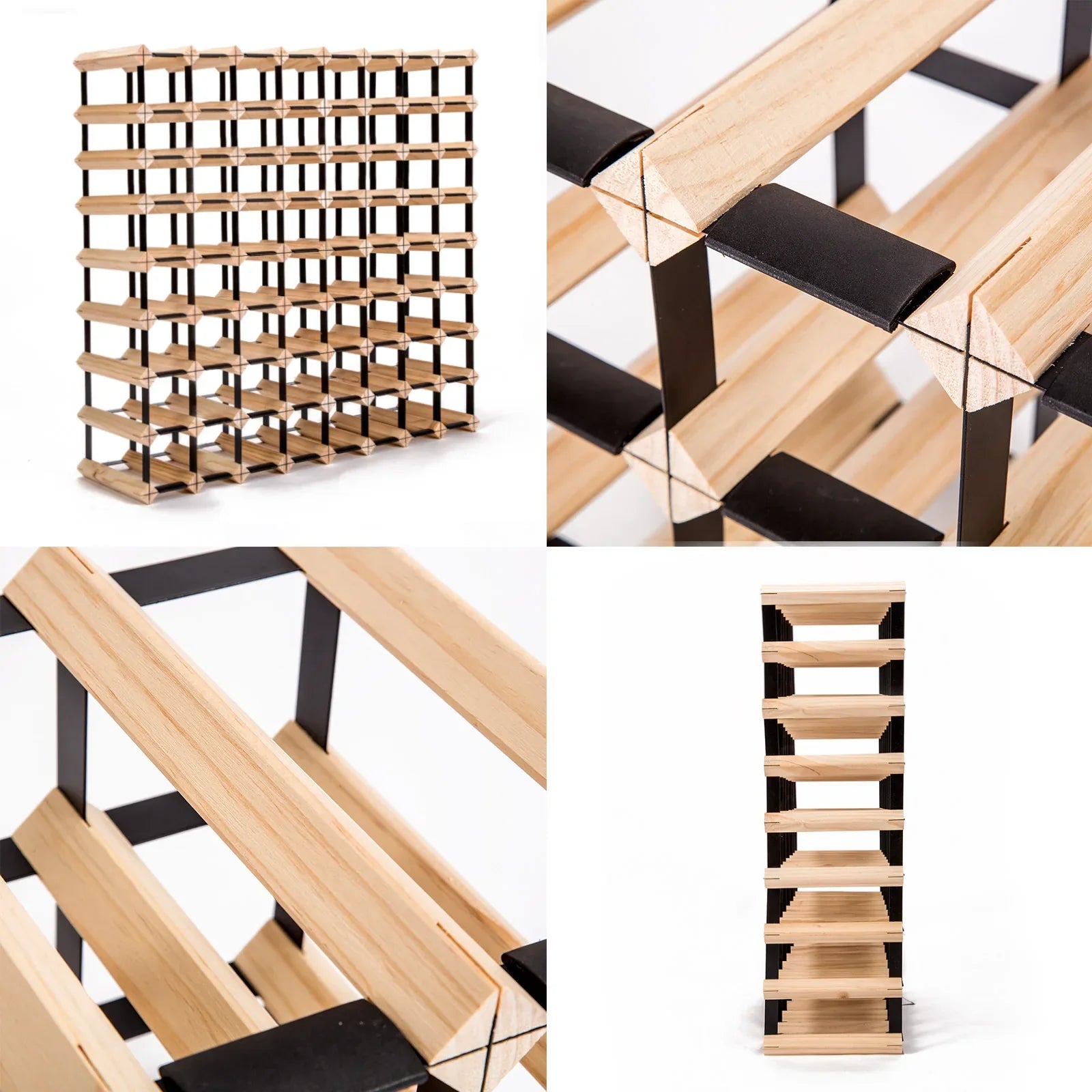 Timber Wine Rack Storage Cellar Organiser 72 Bottle - Mekamart Australia