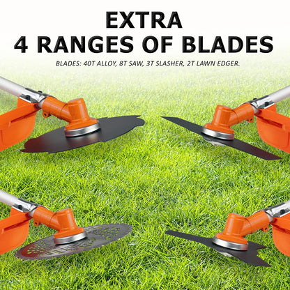 Garden Whipper Snipper Brush Cutter 26cc + 4 Blades - Mekamart Australia