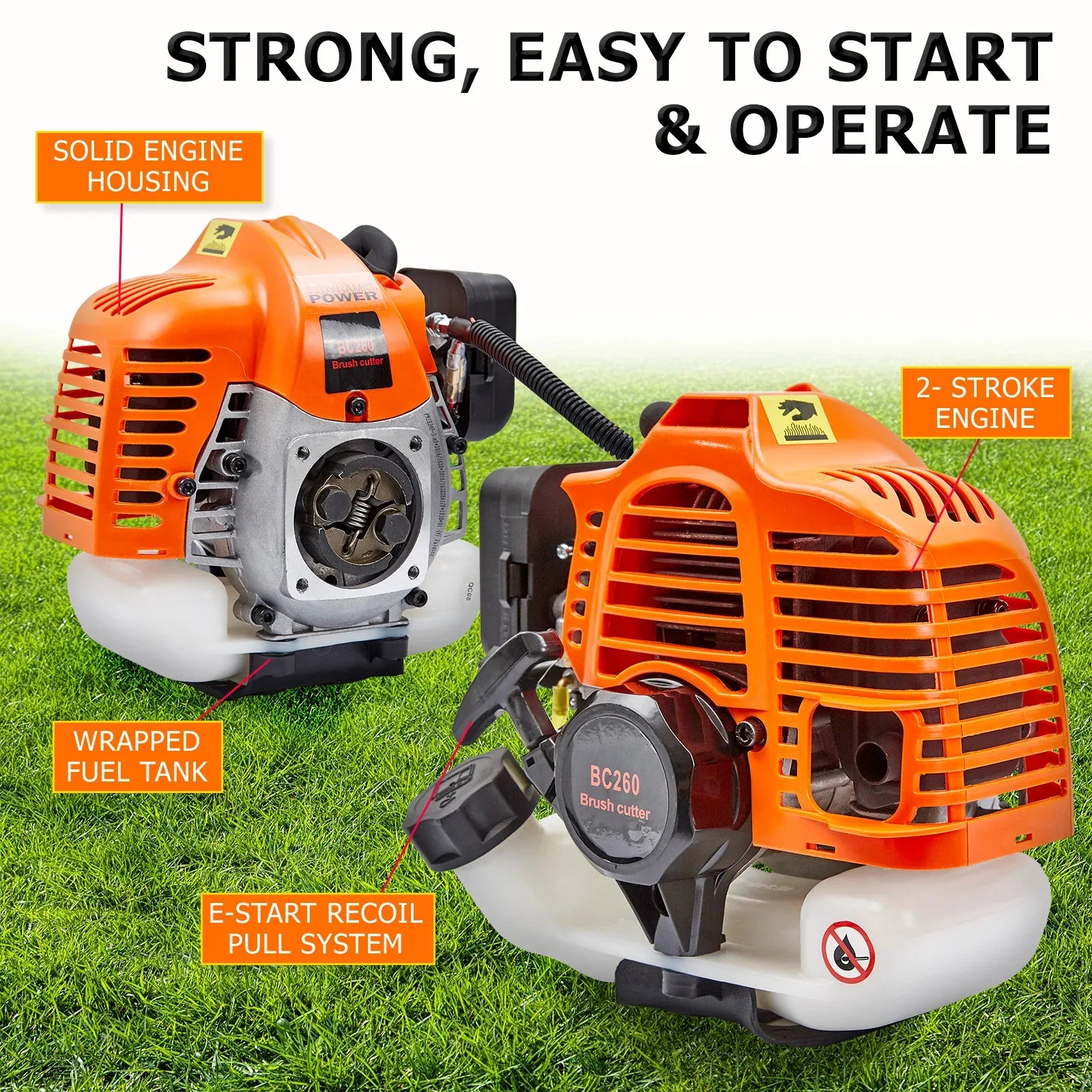 Garden Whipper Snipper Brush Cutter 26cc with 1 Blade - Mekamart Australia