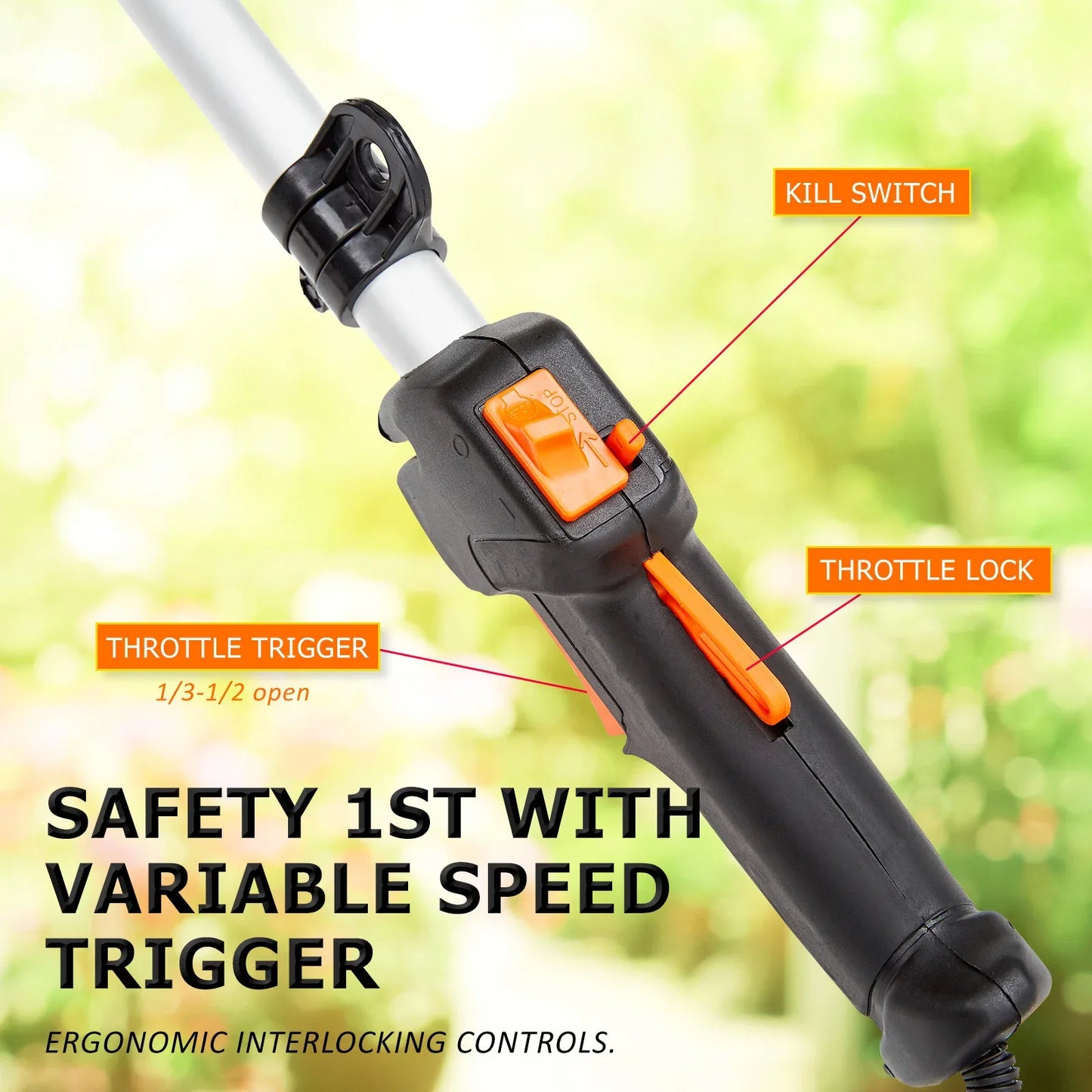 Garden Whipper Snipper Brush Cutter 26cc with 1 Blade - Mekamart Australia