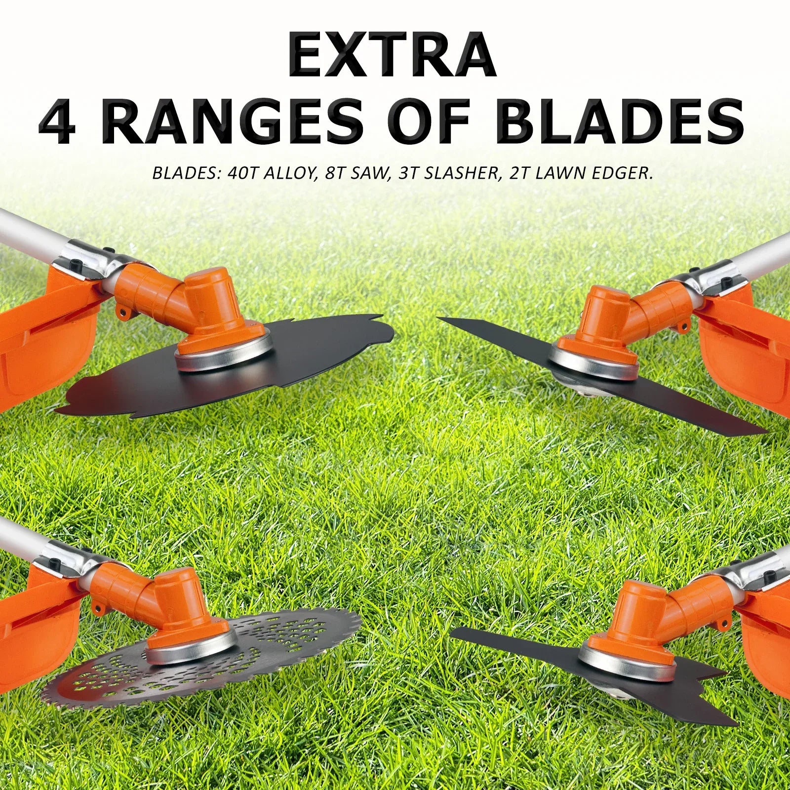 Garden Whipper Snipper Brush Cutter 43cc + 4 Blade - Mekamart Australia