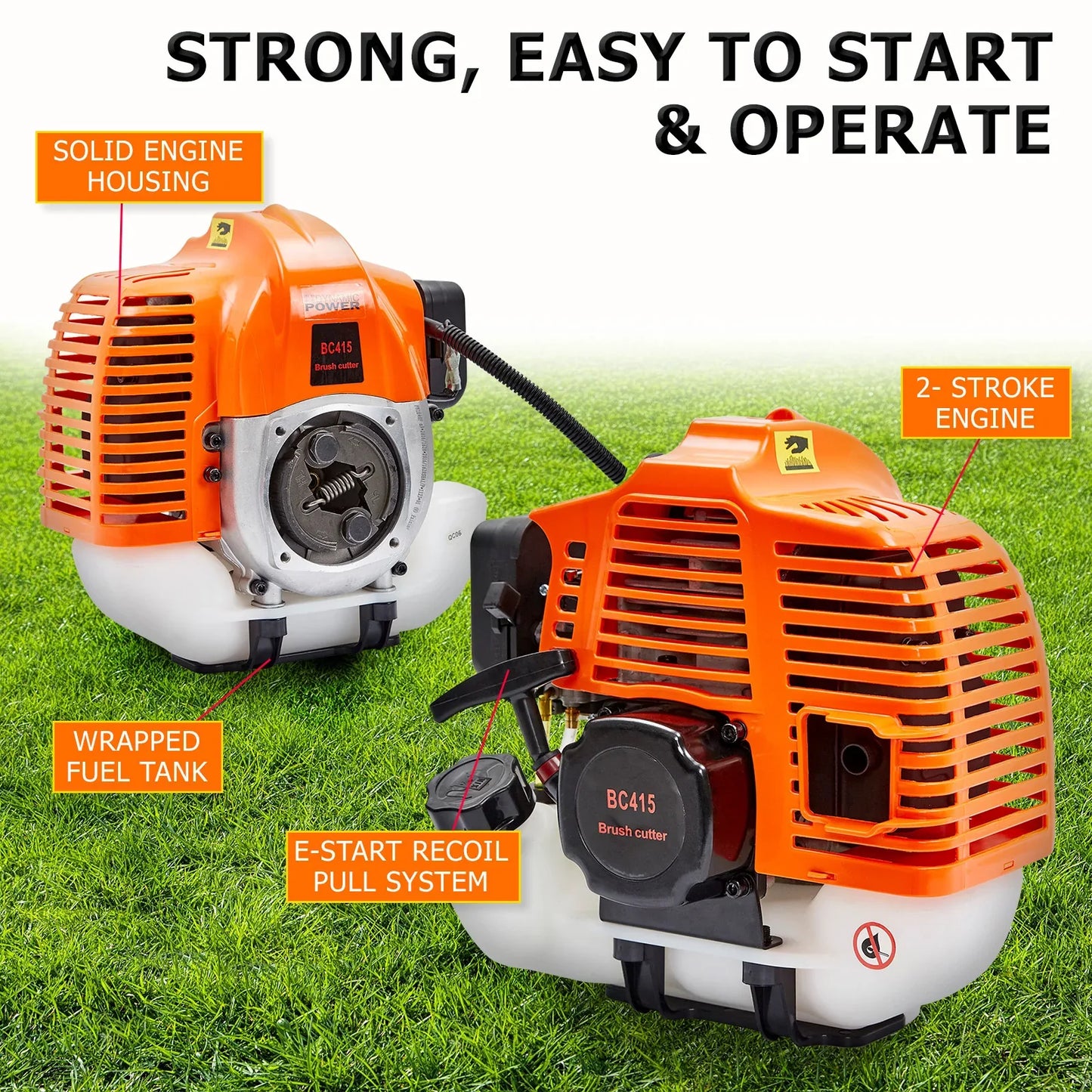 Garden Whipper Snipper Brush Cutter 43cc + 1 Blade - Mekamart Australia