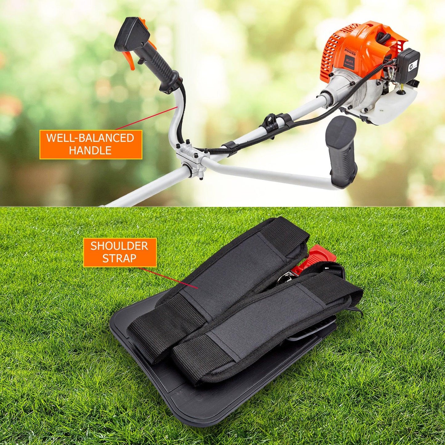 Garden Whipper Snipper Brush Cutter 43cc + 1 Blade - Mekamart Australia