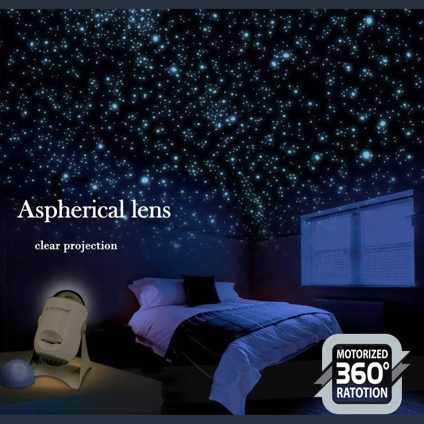 Planetarium Dome Projector - STEM Toy Space Planet Zodiac Moon Galaxy Night Lights - Mekamart Australia