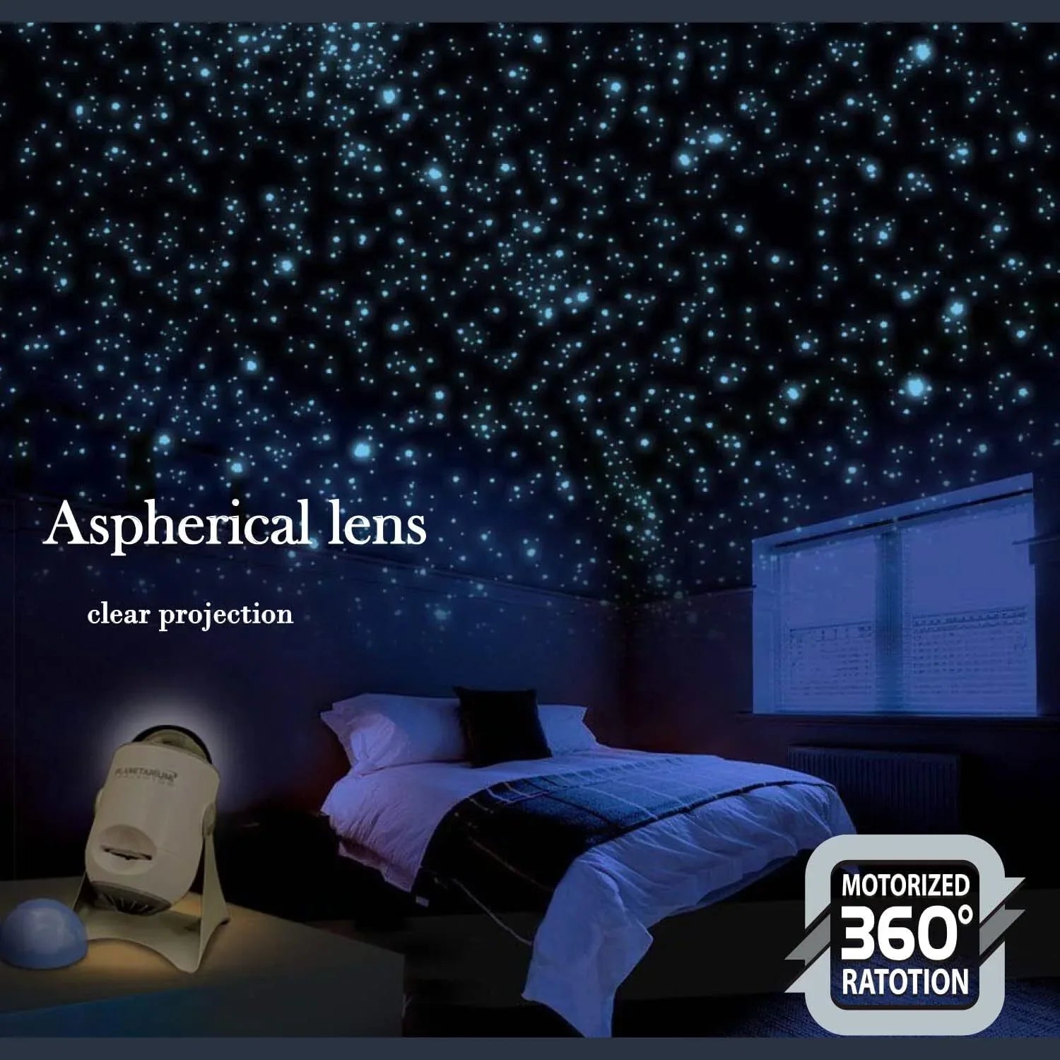 Planetarium Dome Projector - STEM Toy Space Planet Zodiac Moon Galaxy Night Lights - Mekamart Australia