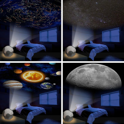 Solar System Star Light Projector STEM Toy - Space Planet Moon Galaxy Night Lights - Mekamart Australia