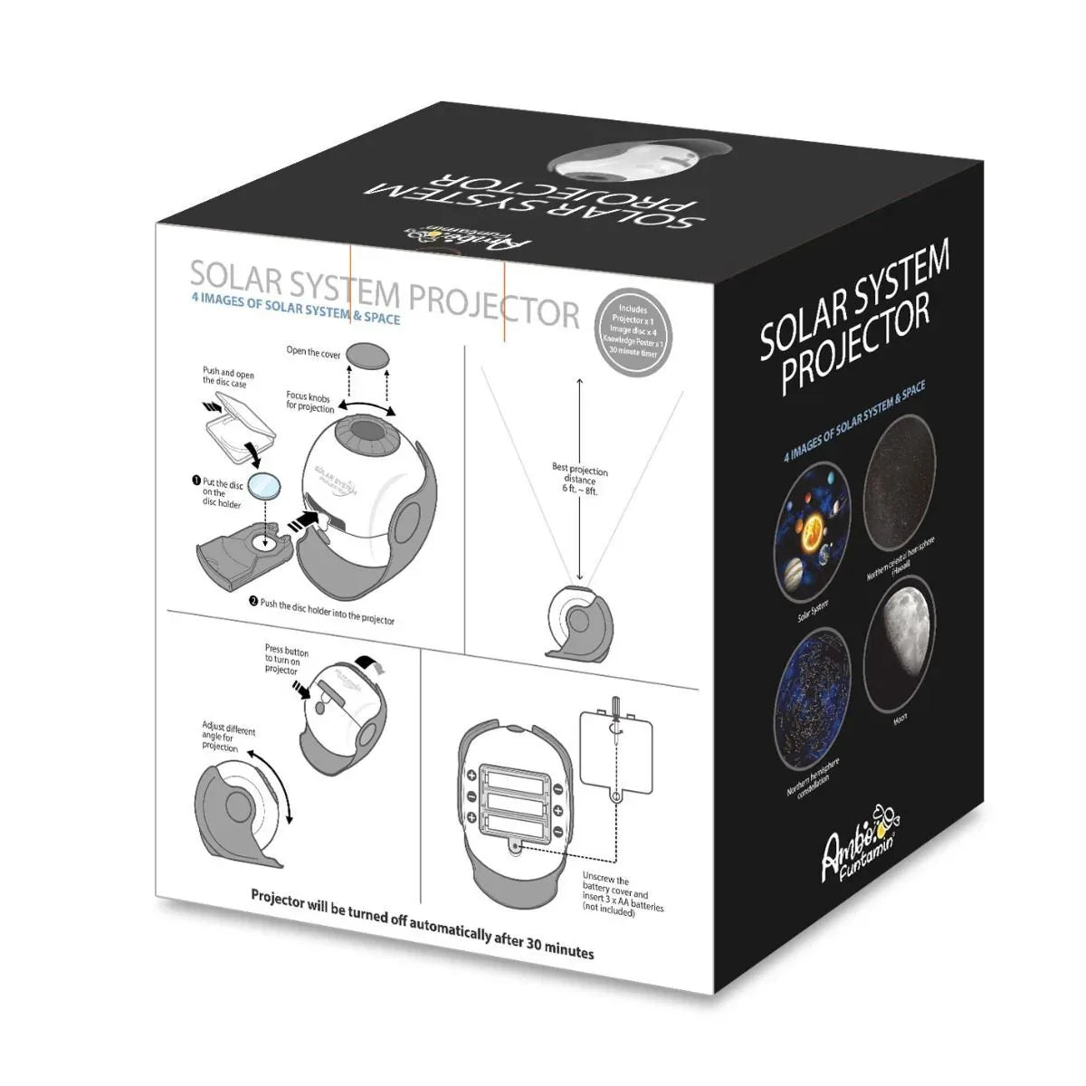 Solar System Star Light Projector STEM Toy - Space Planet Moon Galaxy Night Lights - Mekamart Australia