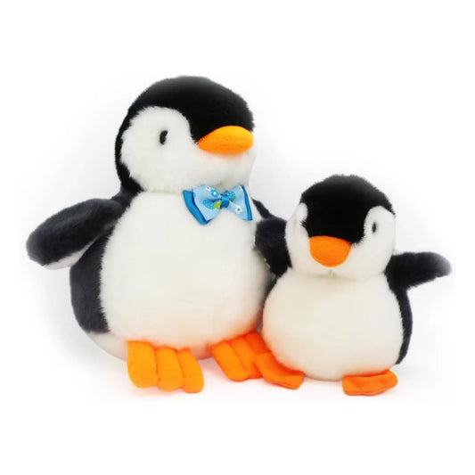 2X Plush Penguin Keychain Or Doll With Sound Activation BLACK - Mekamart Australia